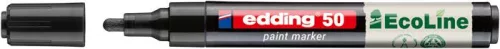 Lakkmarker, 2-3 mm, EDDING "50", fekete
