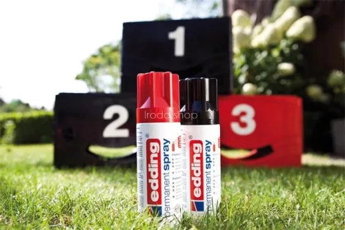 Akrilfesték spray, 200 ml, EDDING "5200", matt fekete