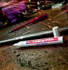 Lakkmarker, 2-4 mm, EDDING "750", piros