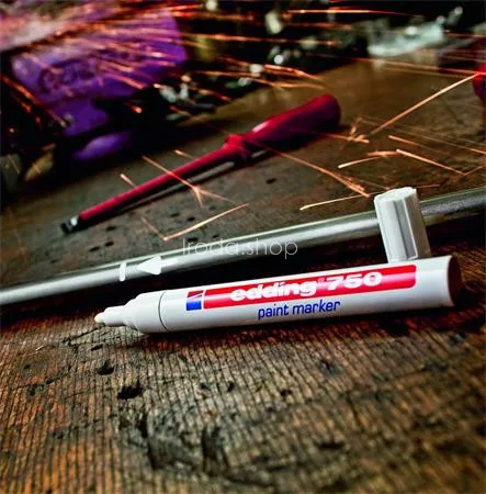 Lakkmarker, 2-4 mm, EDDING "750", piros