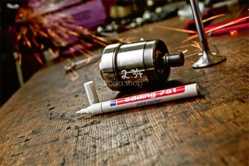 Lakkmarker, 1-2 mm, EDDING "751", sárga