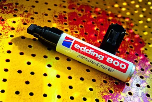 Alkoholos marker, 4-12 mm, vágott, EDDING "800", fekete