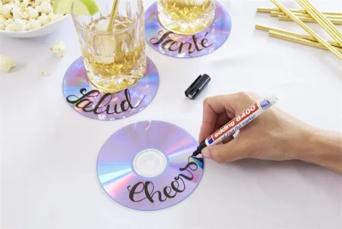 Alkoholos marker, CD/DVD, 0,5-1 mm, EDDING "8400", fekete