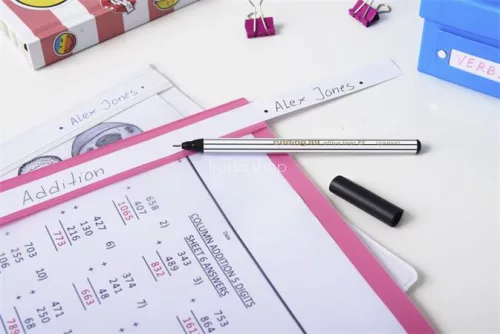 Tűfilc, 0,3 mm, EDDING "89 Office Liner", kék