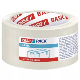   Csomagolószalag, 50 mm x 66 m, TESA "Basic", átlátszó