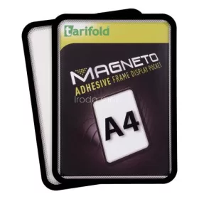   Infokeret, öntapadós háttal, A4, DJOIS "Magneto", fekete