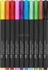 Ecsetirón készlet, FABER-CASTELL "Black Edition" 10 különböző szín