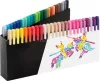 Ecsetirón készlet, tartóval, FABER-CASTELL "Black Edition", 50 különböző szín