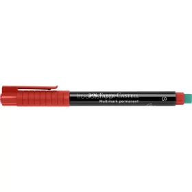   Alkoholos marker, OHP, 0,4 mm, FABER-CASTELL "Multimark 1523", piros