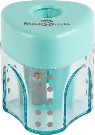 Hegyező display, egylyukú, tartályos FABER-CASTELL "GRIP Auto Mini", vegyes pasztell színek