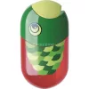 Hegyező és radír, kétlyukú, tartályos, FABER-CASTELL, hal minta