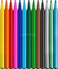 Filctoll készlet, FABER-CASTELL "Dinoszaurusz" 10 különböző szín + 3 metál