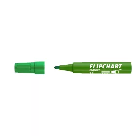   Flipchart marker, 1-3 mm, kúpos, ICO "Artip 11", zöld