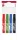 Flipchart marker készlet, 1-4 mm, vágott, ICO "Artip 12", 4 különböző szín