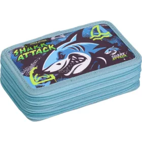   Tolltartó, 3 emeletes, cipzáras, LIZZYSULI, "Shark Attack"