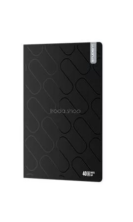 Füzet, tűzött, A4, négyzethálós, 40 lap, ICO "Student Premium", vegyes színek