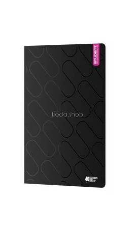 Füzet, tűzött, A4, négyzethálós, 40 lap, ICO "Student Premium", vegyes színek