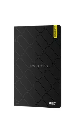 Füzet, tűzött, A4, négyzethálós, 40 lap, ICO "Student Premium", vegyes színek