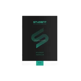   Füzet, tűzött, A4, vonalas, 32 lap, ICO "Student Premium", "81-32", fekete