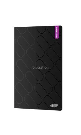 Füzet, tűzött, A4, vonalas, 40 lap, ICO "Student Premium", vegyes színek