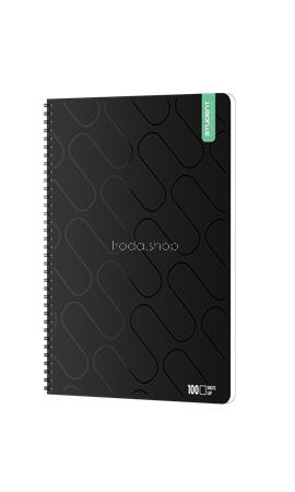 Spirálfüzet, A4, sima, 100 lap, ICO "Student Premium", vegyes színek