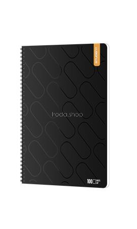 Spirálfüzet, A4, sima, 100 lap, ICO "Student Premium", vegyes színek