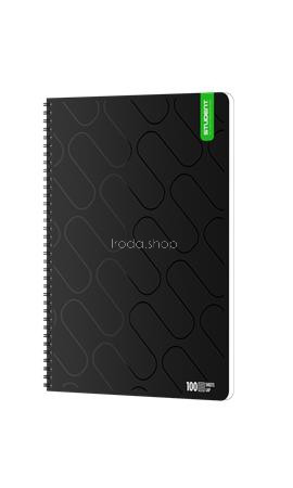 Spirálfüzet, A4, vonalas, 100 lap, ICO "Student Premium", vegyes színek