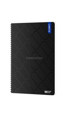 Spirálfüzet, A4, vonalas, 100 lap, ICO "Student Premium", vegyes színek