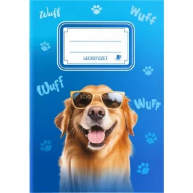   Füzet, tűzött, A5, lecke, 34 lap, ICO "Süni", kutyás