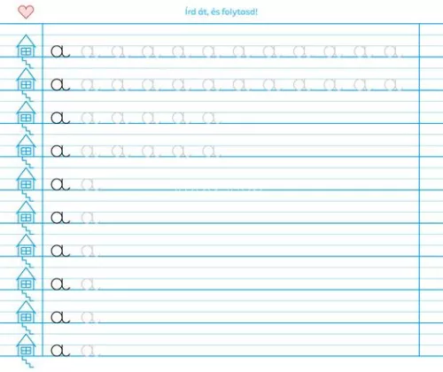 Füzet, tűzött, 245x295 mm, fekvő, 32 lap, 1. osztály, ICO "Süni Meixner", előnyomott