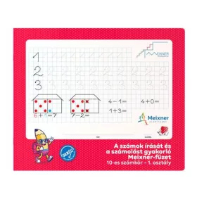   Füzet, tűzött, négyzethálós, 245x295 mm, fekvő, 32 lap, 1. osztály, ICO "Süni Meixner", előnyomott