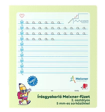 Füzet, tűzött, 295x245 mm, álló, 32 lap, 2. osztály, ICO "Süni Meixner"
