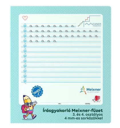 Füzet, tűzött, 295x245 mm, álló, 32 lap, 3. és 4. osztály, ICO "Süni Meixner"