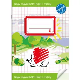   Füzet, tűzött, A5, nagy kockás, 32 lap, 1. osztály, ICO "Süni Sulikész"