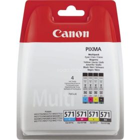   CLI-571KIT Tintapatron multipack Pixma MG 5700, 6800, 7700 nyomtatókhoz, CANON, b+c+m+y, 4*7ml