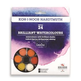   Vízfesték, 24 darabos, 22,5 mm, KOH-I-NOOR "Brillant"