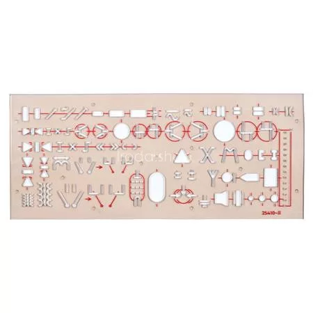 Elektronikai sablon, műanyag, KOH-I-NOOR "703071"