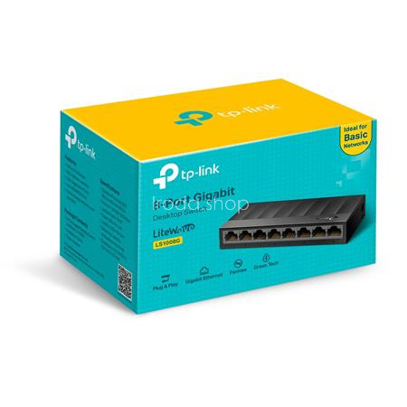 Switch, 8 port, 10/100/1000 Mbps, TP-LINK "LS1008G"