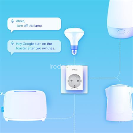 Okos dugalj, Wi-Fi, fogyasztásmérő, TP-LINK, "Tapo P110"