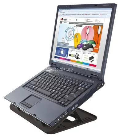Notebook állvány, ventilátorral, USB, TRUST "Cyclone"