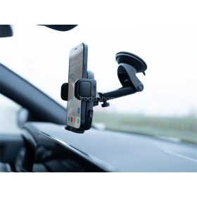   Autós telefon tartó, szélvédőre rögzíthető, TRUST "Runo", fekete
