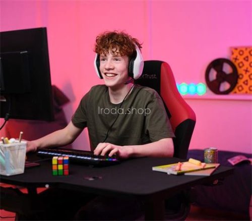 Fülhallgató, mikrofonnal, gaming, TRUST "GXT415 Zirox", fehér