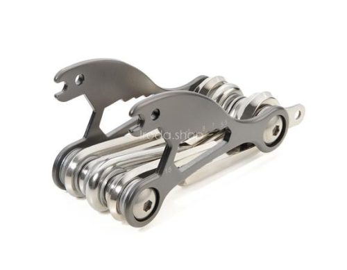Szerszám kerékpárhoz, 18 funkció, TROIKA "Bike Multitool", ezüst