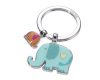Kulcstartó, 2 charm dísszel, TROIKA "Elefántok", vegyes színek