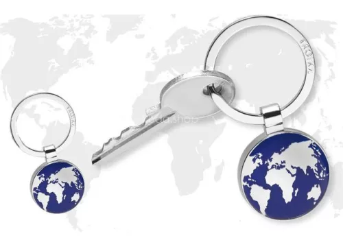 Kulcstartó, TROIKA "Around the world", kék