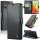 Xiaomi Redmi 13 4G / Note 13R / Poco M6 4G, Oldalra nyíló tok, stand, kártyatartóval, RFID technológiával, Wooze CaseME, fekete