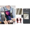 Xiaomi Redmi 13 4G / Note 13R / Poco M6 4G, Oldalra nyíló tok, stand, kártyatartóval, RFID technológiával, Wooze CaseME, fekete