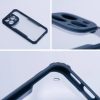 Oppo Reno11 F, Szilikon tok, közepesen ütésálló, légpárnás sarok, akril hátlap, Anti-Drop Case, átlátszó/sötétkék