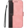 Xiaomi Redmi Note 14 5G (Global), Oldalra nyíló tok, stand, kártyatartóval, kézpánttal, Wooze Colour Wallet, rózsaszín