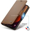 Xiaomi Redmi Note 14 5G (Global), Oldalra nyíló tok, stand, kártyatartóval, RFID technológiával, Wooze CaseME, barna